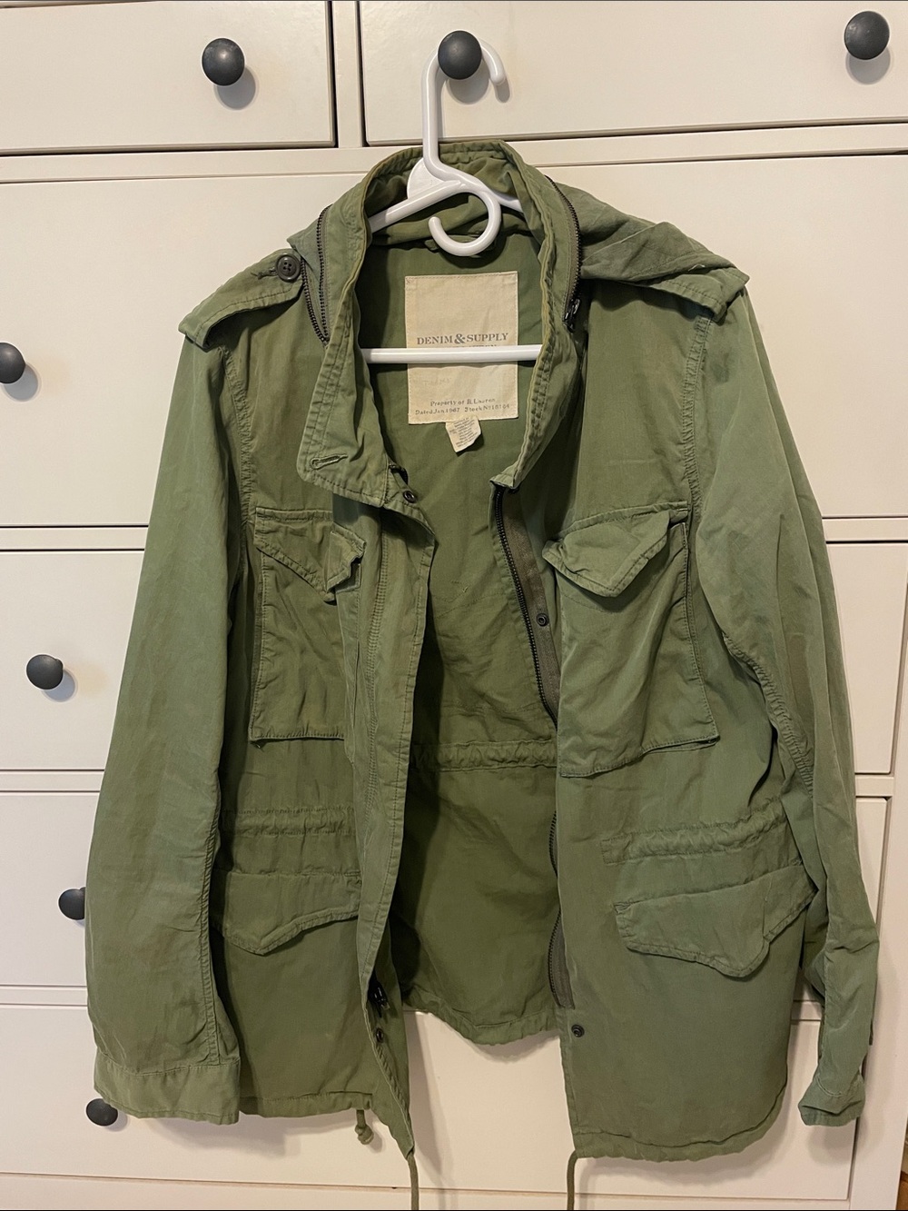 Denim & Supply Ralph Lauren Olive Green Military Field Jacket